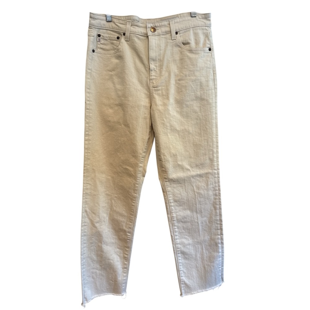 AG-ED Denim Saige High Rise Straight Raw Hem Size 31